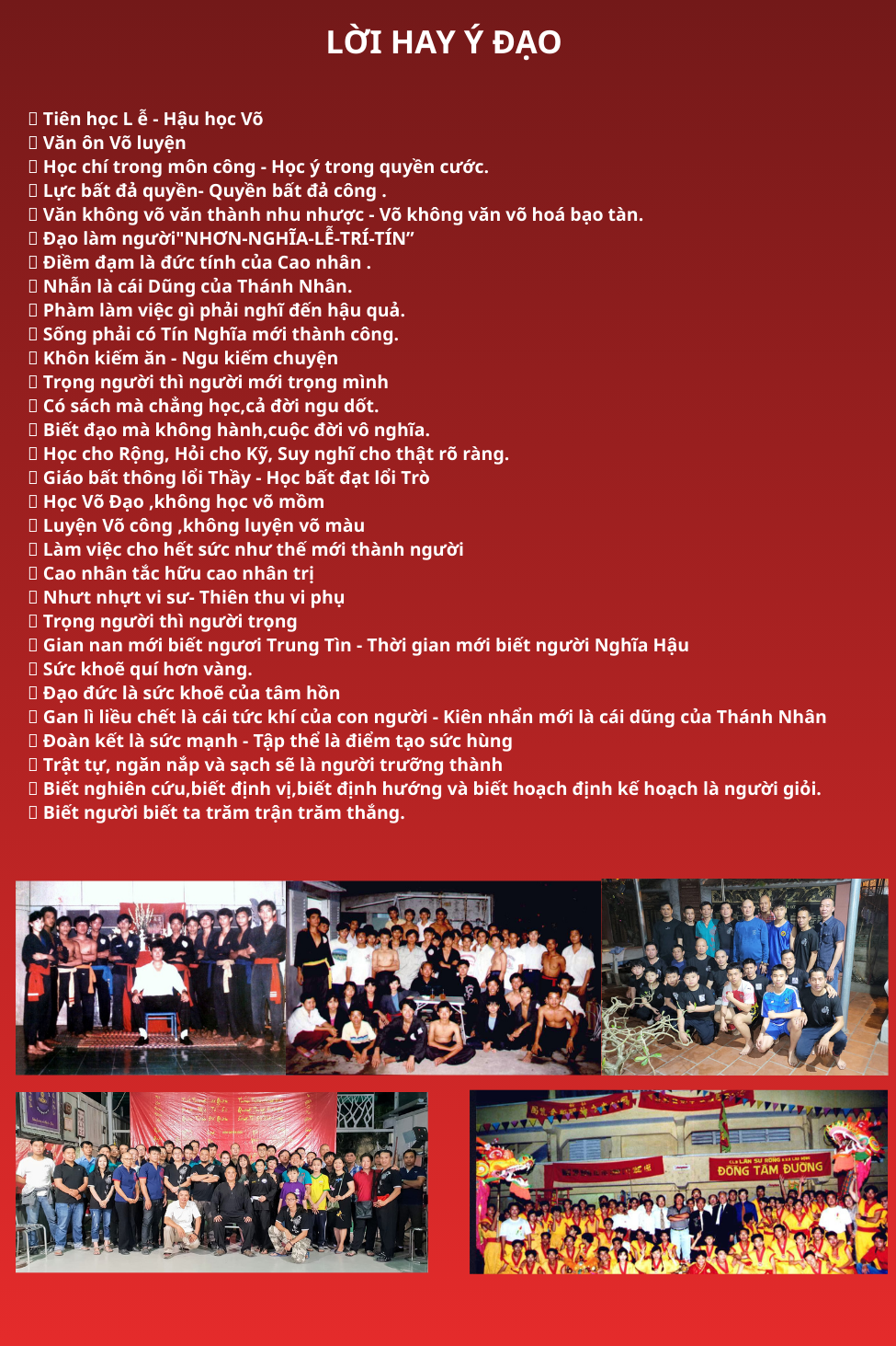 Hình ảnh võ phái